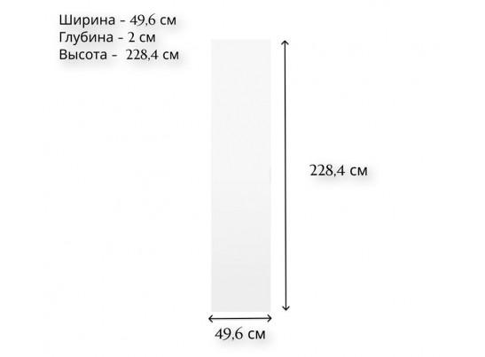 Дверь с зеркалом Моби L/50