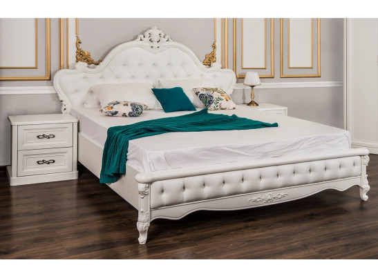 Кровать Мишель 160x200 см белый матовый