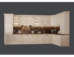 Кухня Глория 29 (4,2*1,5 м) крем