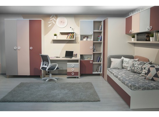 Стол компьютерный SMARTY PINK 140