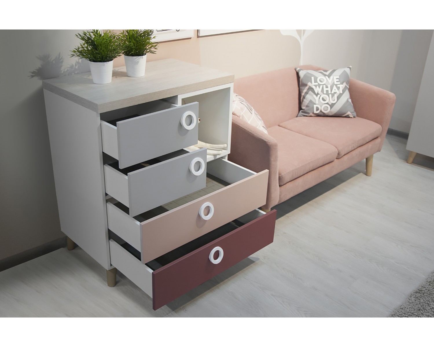 Комод SMARTY PINK