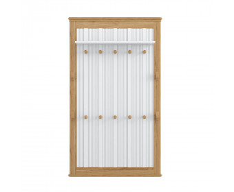 Вешалка «Рандеву» 160 (сосна) из массива сосны (Белый лак - антик 24)