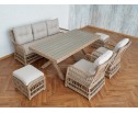 Обеденный комплект ALBERT из искусственного ротанга