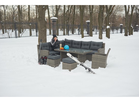  Угловой комплект Genry из искусственного ротанга