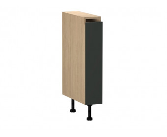 Стол, бутылочница СБ-15, Женева Дуб Палермо/Зеленый матовый
