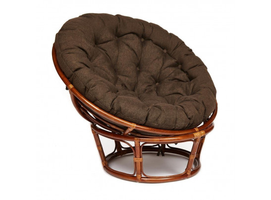 Кресло Папасан/Papasan (23/01 W) /с подушкой и ремешками/ (Pecan (орех))