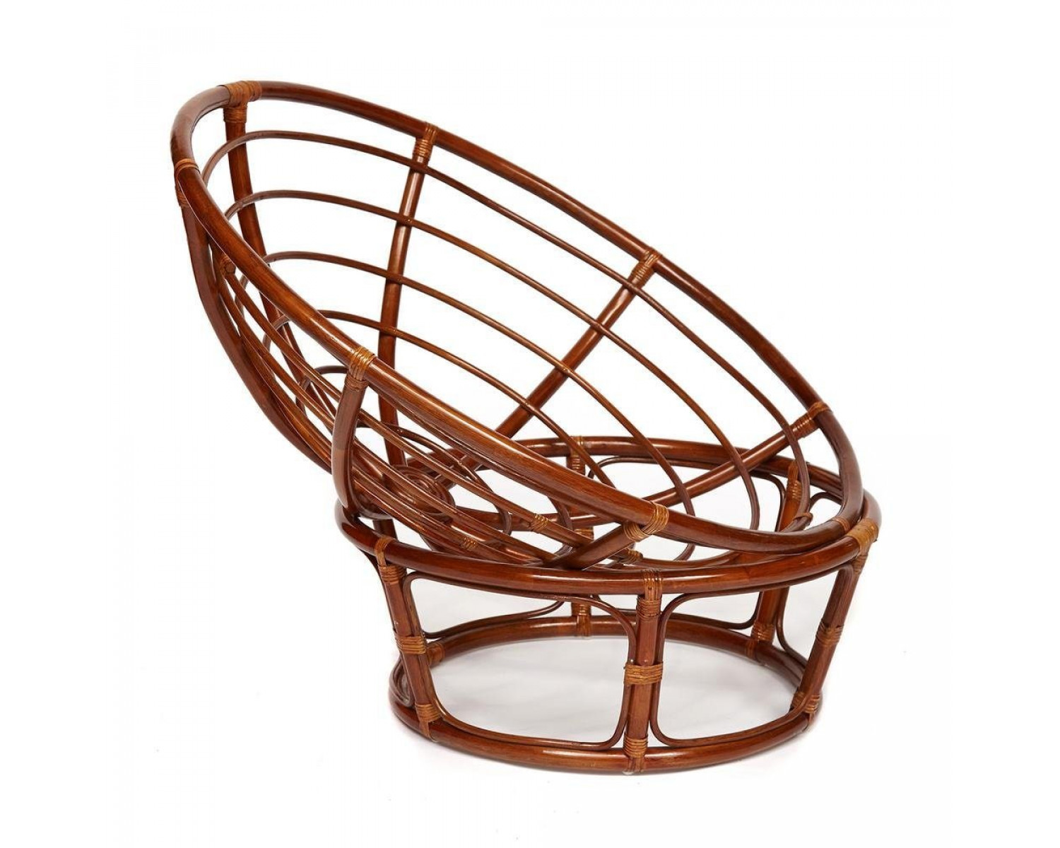 Кресло Папасан/Papasan (23/01 W) /с подушкой и ремешками/ (Pecan (орех))