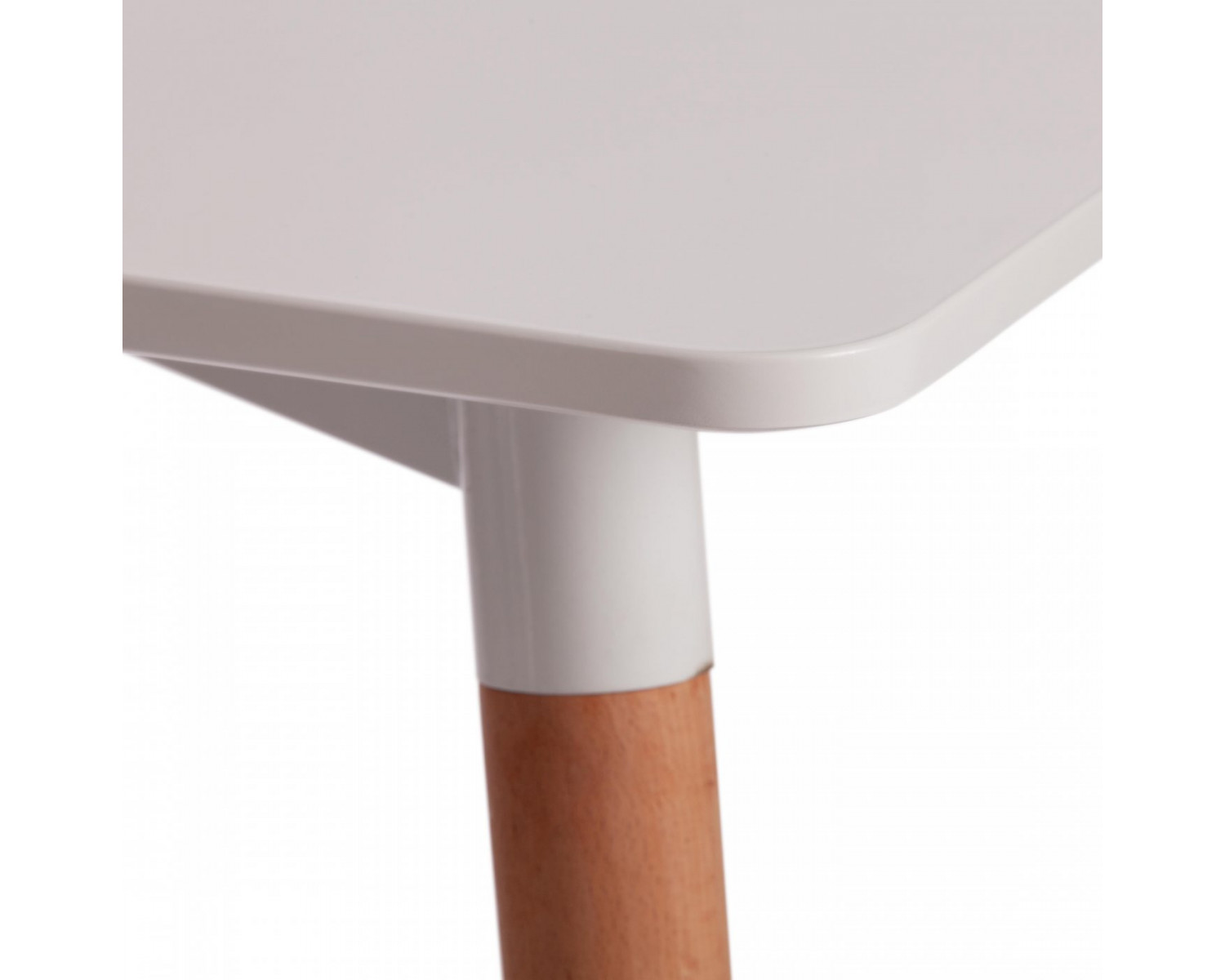 Стол Джон/John (мод.T1001) (White (Белый) / Natural (натуральный))
