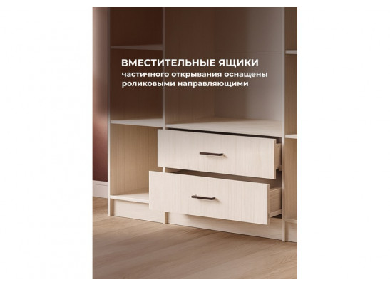 Шкаф Валетта ясень анкор светлый