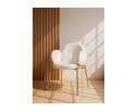 Стул на металлокаркасе Kalipso white / gold
