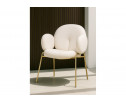 Стул на металлокаркасе Kalipso white / gold