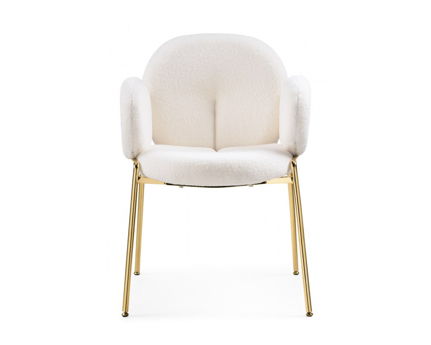 Стул на металлокаркасе Kalipso white / gold