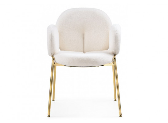 Стул на металлокаркасе Kalipso white / gold