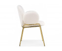Стул на металлокаркасе Kalipso white / gold