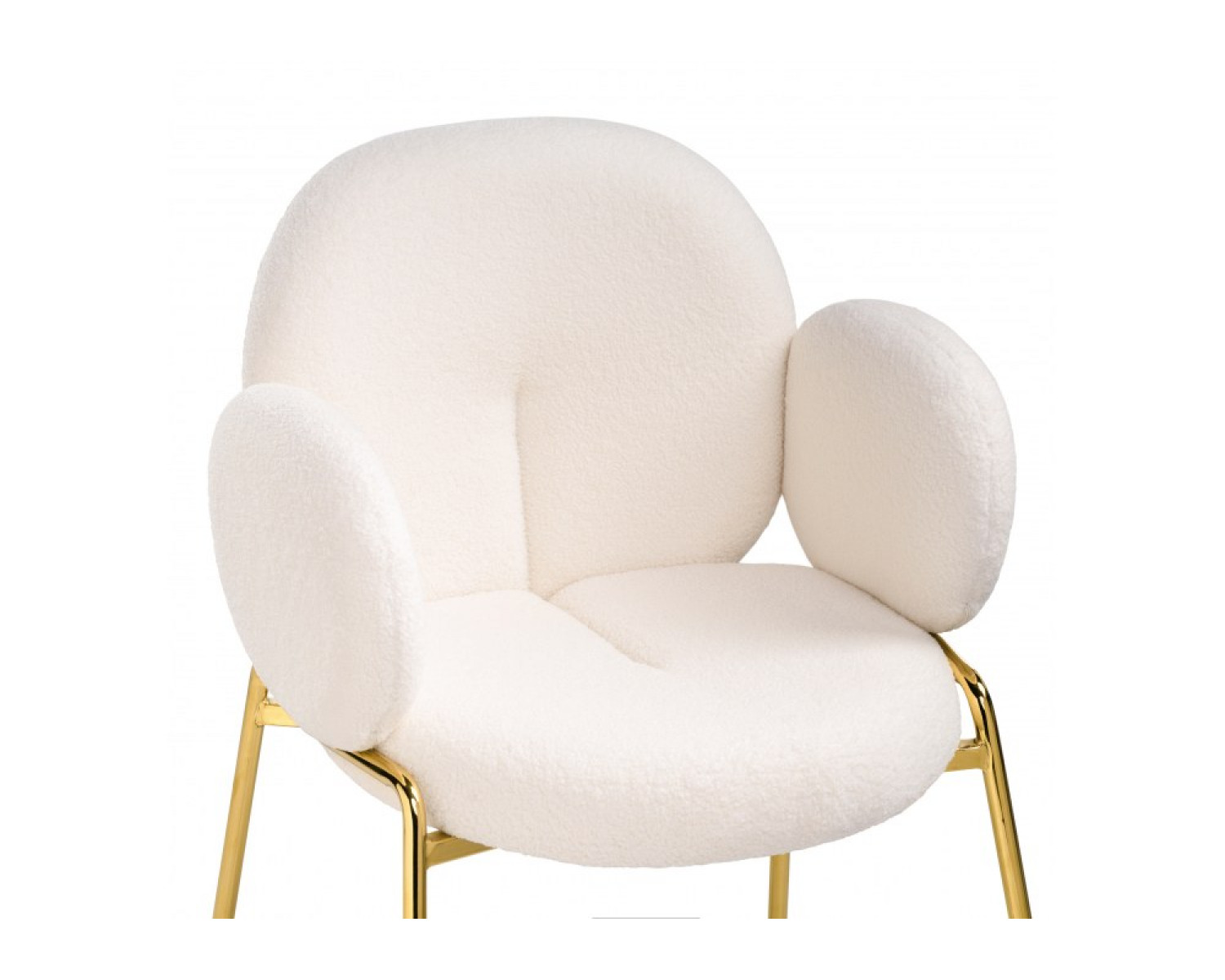 Стул на металлокаркасе Kalipso white / gold