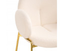 Стул на металлокаркасе Kalipso white / gold