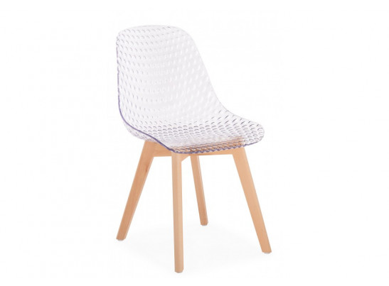 Пластиковый стул Vart clear / wood