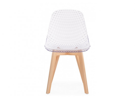 Пластиковый стул Vart clear / wood