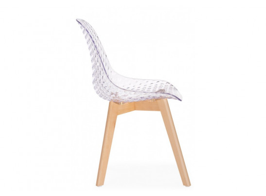 Пластиковый стул Vart clear / wood