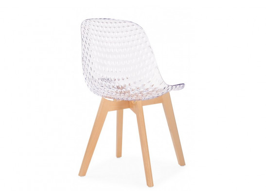 Пластиковый стул Vart clear / wood