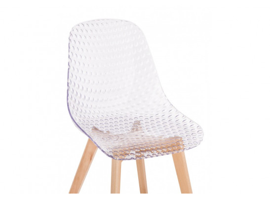 Пластиковый стул Vart clear / wood