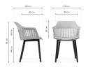 Пластиковый стул Crocs dark gray / black