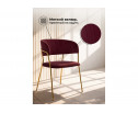 Стул на металлокаркасе Kamelia 1 wine red / gold
