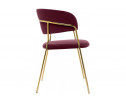 Стул на металлокаркасе Kamelia 1 wine red / gold