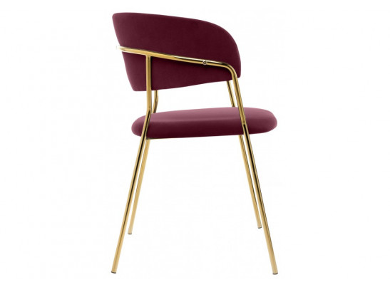 Стул на металлокаркасе Kamelia 1 wine red / gold