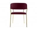 Стул на металлокаркасе Kamelia 1 wine red / gold