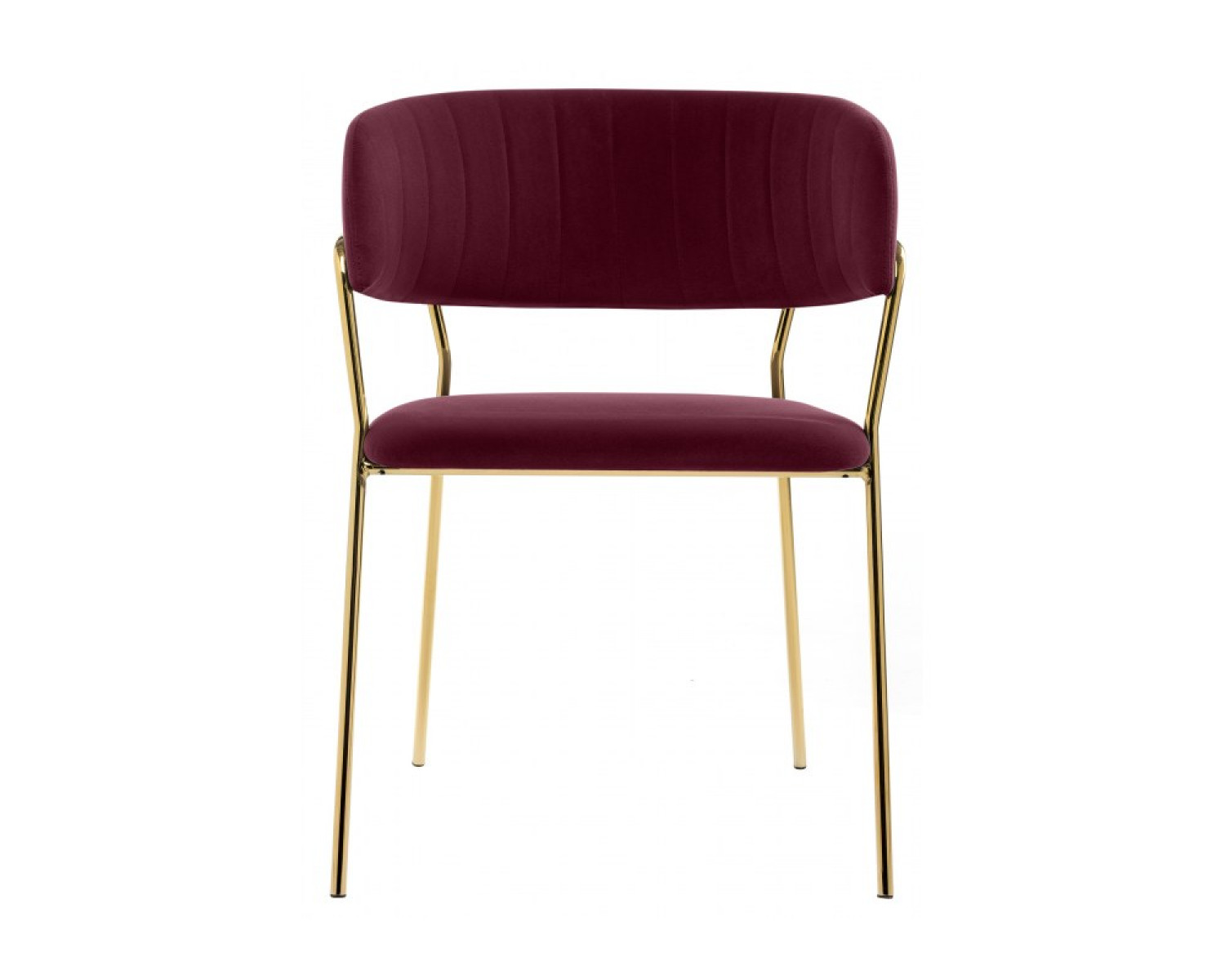 Стул на металлокаркасе Kamelia 1 wine red / gold