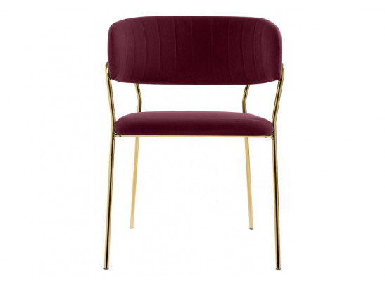 Стул на металлокаркасе Kamelia 1 wine red / gold