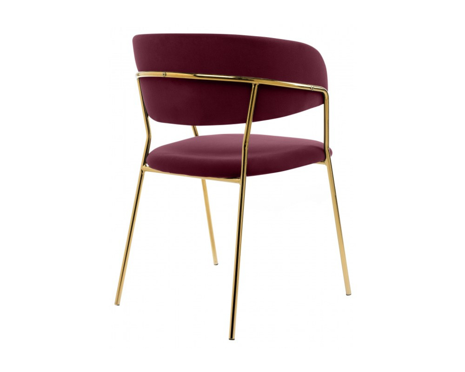 Стул на металлокаркасе Kamelia 1 wine red / gold