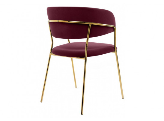 Стул на металлокаркасе Kamelia 1 wine red / gold