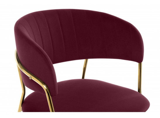 Стул на металлокаркасе Kamelia 1 wine red / gold