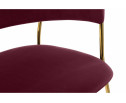 Стул на металлокаркасе Kamelia 1 wine red / gold