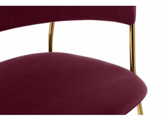 Стул на металлокаркасе Kamelia 1 wine red / gold