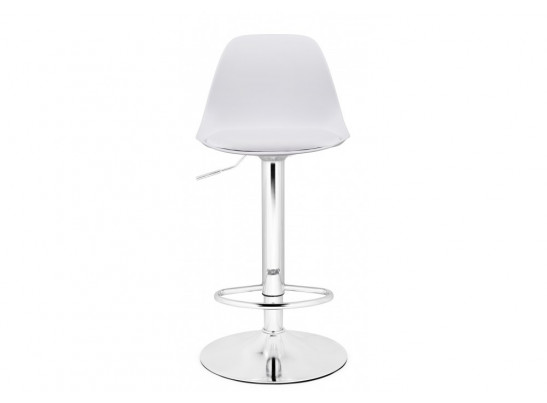 Барный стул Soft white / chrome
