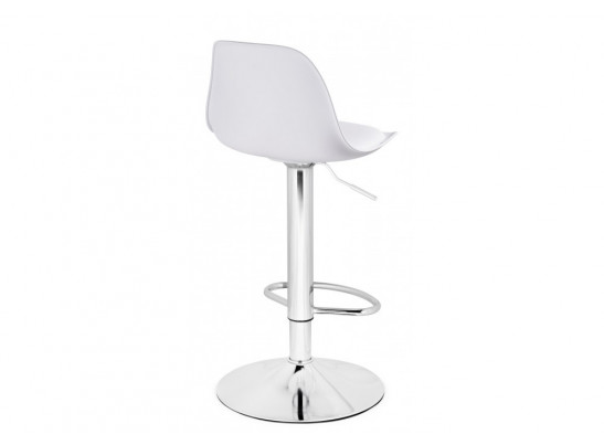Барный стул Soft white / chrome