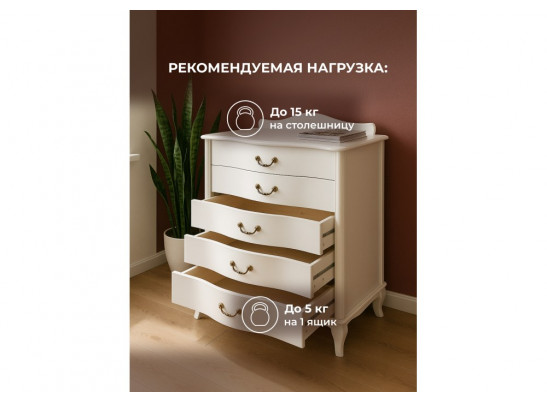 Комод Джульетта молочный дуб
