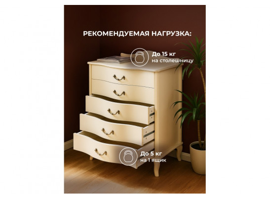Комод Джульетта дуб шампань
