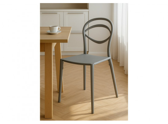 Пластиковый стул Simple gray