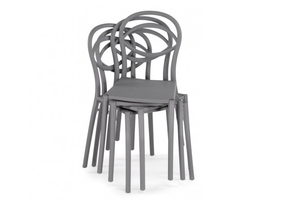 Пластиковый стул Simple gray
