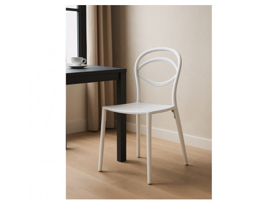 Пластиковый стул Simple white