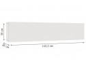 Шкаф навесной Модена белый