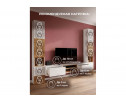 Модульная гостиная Лонгфорд комплектация 1 белый / дуб вотан