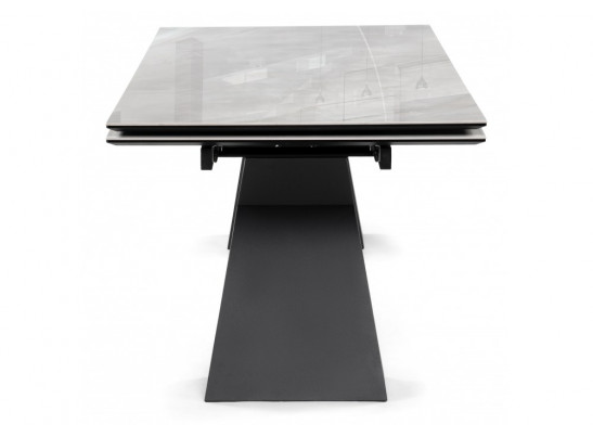 Керамический стол Денхольм 240(290)х100х75 rystal onyx bianco / черный