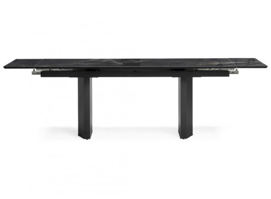 Керамический стол Монерон 200(260)х100х77 black paradise polished / черный