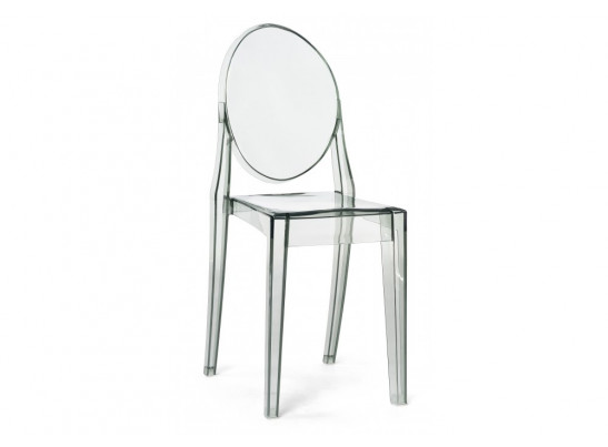 Пластиковый стул Victoria clear gray