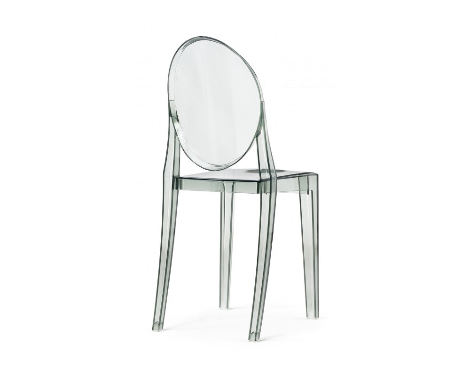 Пластиковый стул Victoria clear gray
